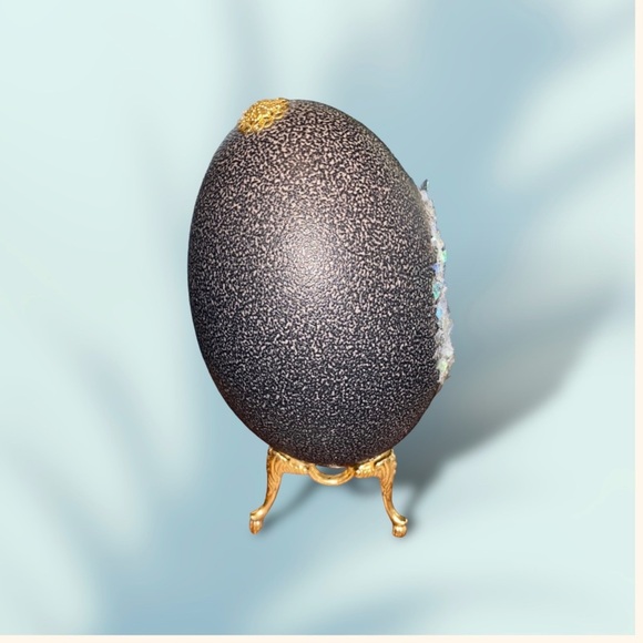 𝑯𝒂𝒏𝒅𝒎𝒂𝒅𝒆 Emu Egg “Congratulations” Gift - Picture 6 of 14